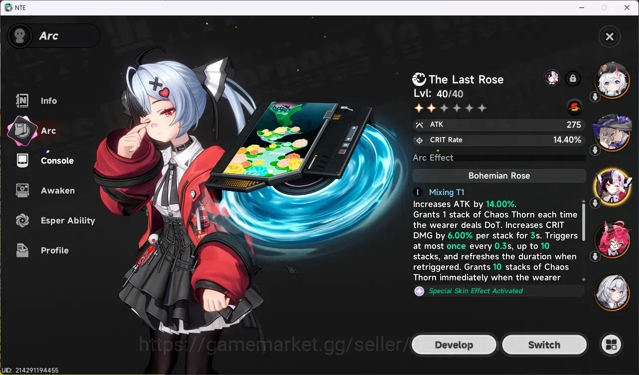 Neverness to Everness Accounts SEA | Lv 22 | 4 S-Class (Lacrimosa A2+Sign,Nanally image 3