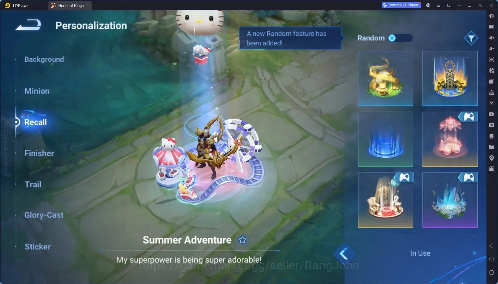 Honor of Kings Accounts Global|110H 84S|Grandmaster Gan & Mao, Hello Kitty image 11