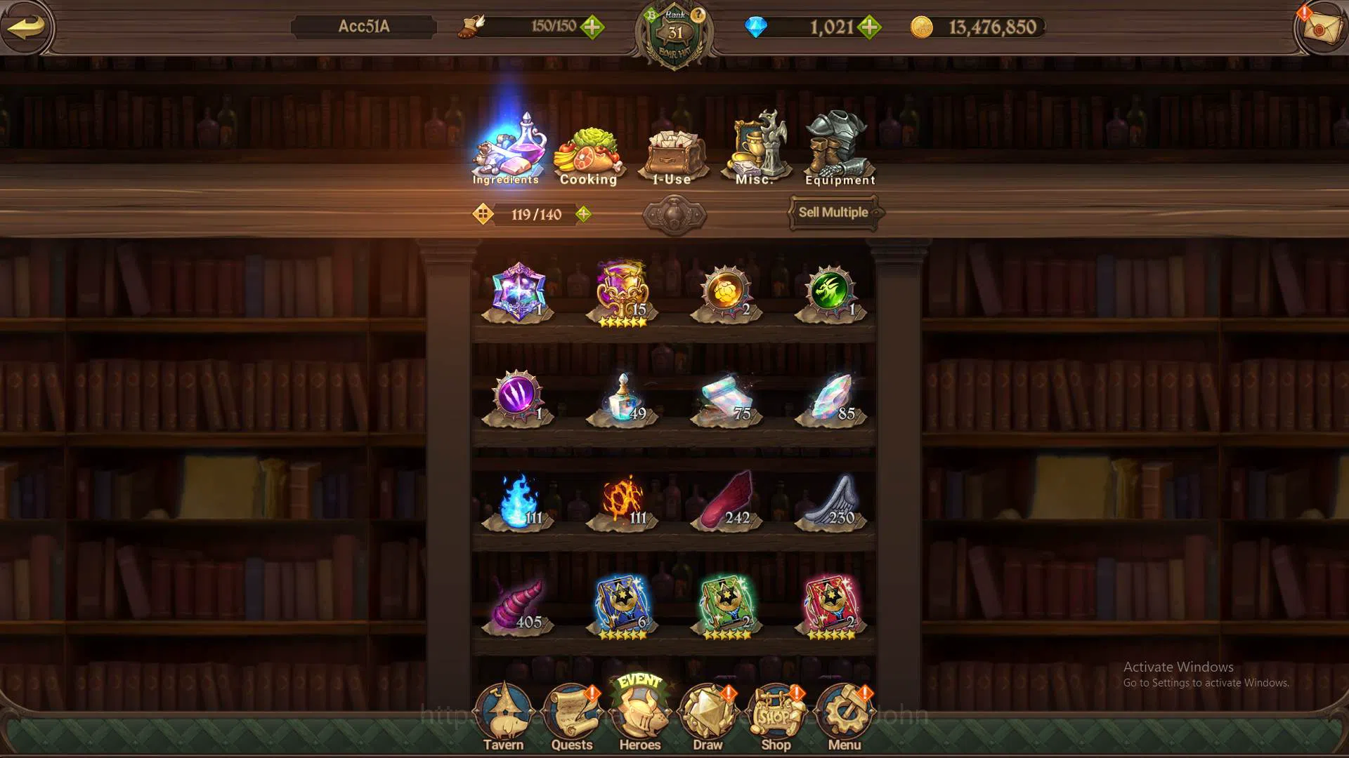 The Seven Deadly Sins: Grand Cross Accounts ASIA|DM 1.021|1M CC|UR Demon King Meliodas,etc|Tak image 3