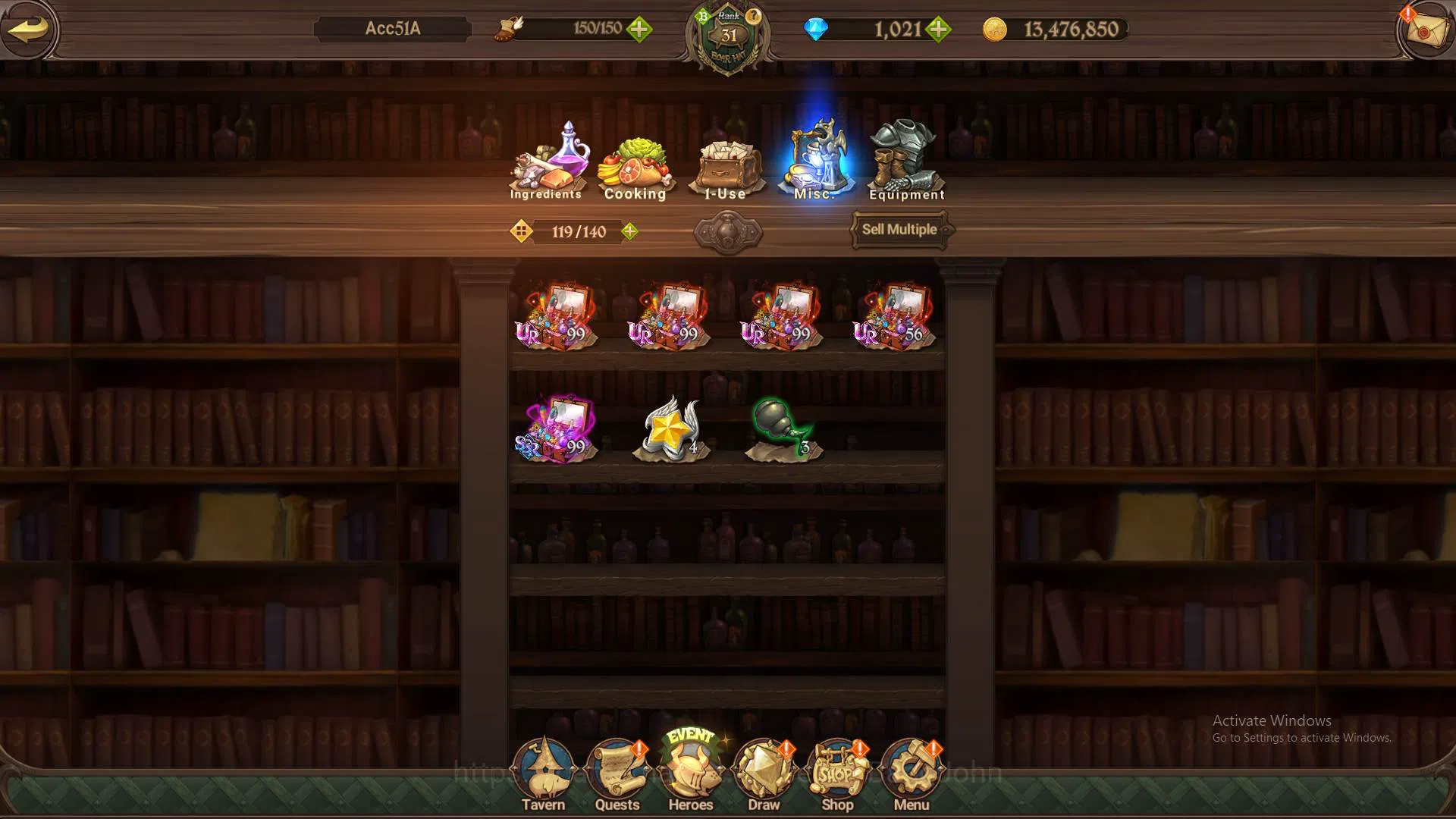 The Seven Deadly Sins: Grand Cross Accounts ASIA|DM 1.021|1M CC|UR Demon King Meliodas,etc|Tak image 6