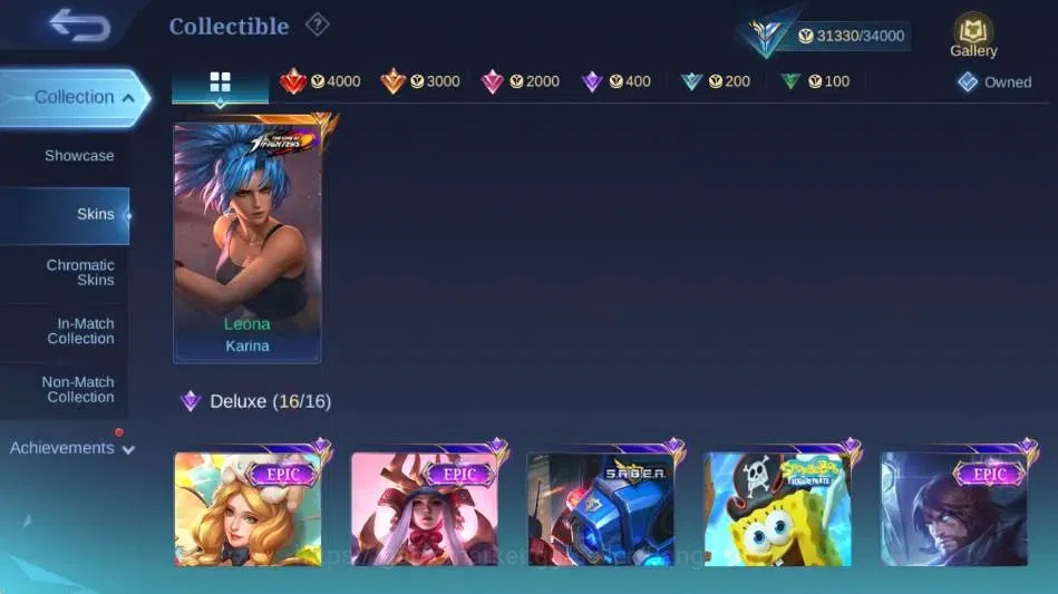 Mobile Legends: Bang Bang Accounts Global|Skin 156|Expert III|KOF Karina,Lightbron Gr image 5
