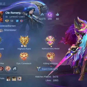 Mobile Legends: Bang Bang Rare Skin Global|Skin 156|Expert III|KOF Karina,Lightbron Gr image 1