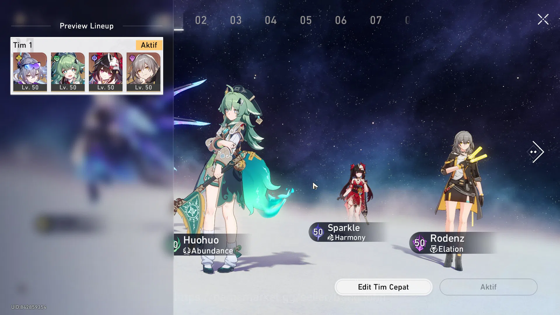Honkai Star Rail Accounts Others ASIA | TL 37 | SW 999 SIGN | HUOHUO | SPARKLE | MC FEMALE | CEK SS | HSR433B | 11