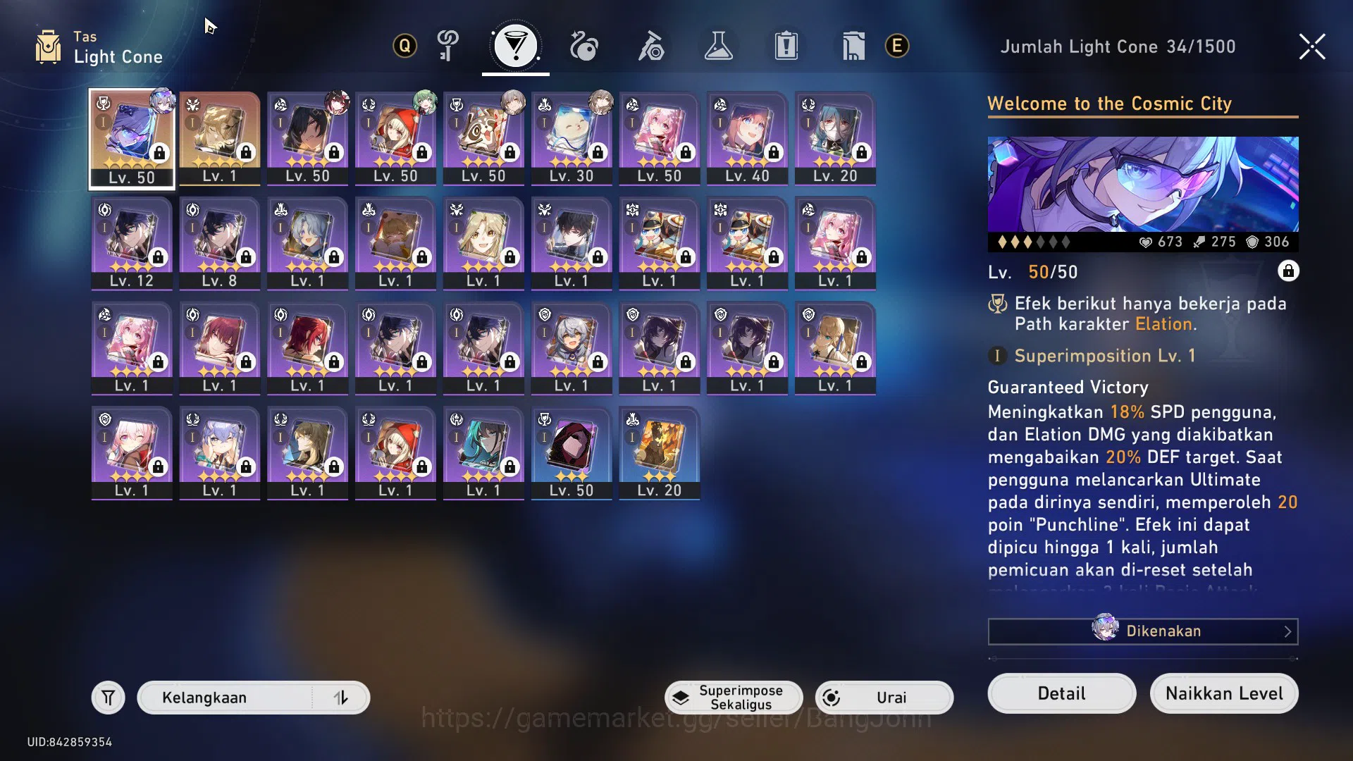 Honkai Star Rail Accounts Others ASIA | TL 37 | SW 999 SIGN | HUOHUO | SPARKLE | MC FEMALE | CEK SS | HSR433B | 4
