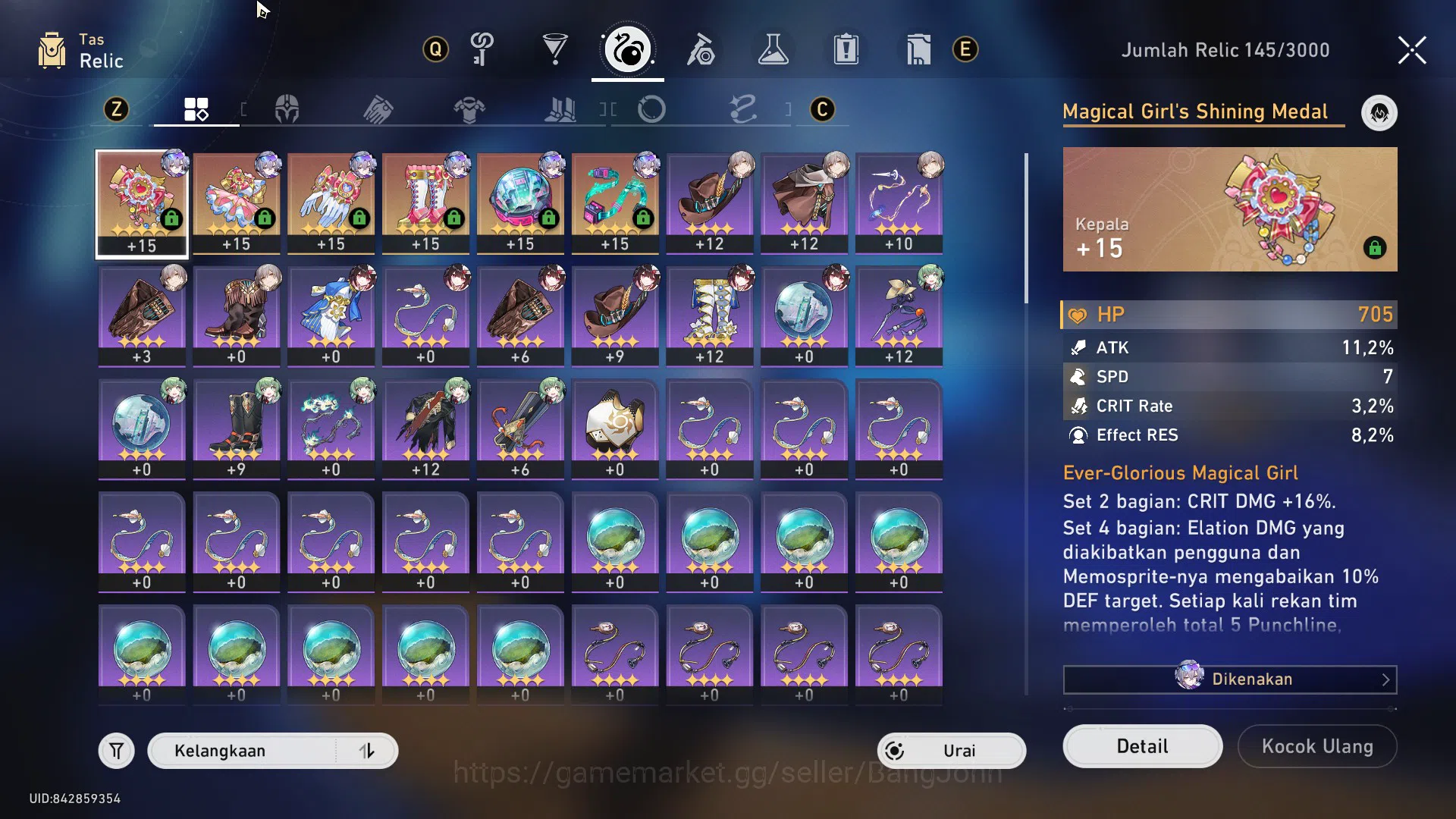 Honkai Star Rail Accounts Others ASIA | TL 37 | SW 999 SIGN | HUOHUO | SPARKLE | MC FEMALE | CEK SS | HSR433B | 5
