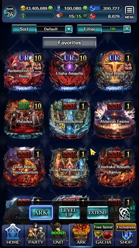 Last Cloudia Accounts Mid‑Game GLOBAL|Rank 26|100K Crystal|Collab [Claude C Kenny,Palamena]+[A Roland,G Lilaha,KoG Mauna]|3 6