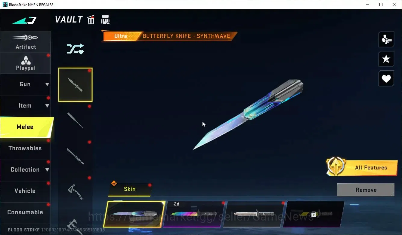 Blood Strike Accounts ASIA|ETERNAL DeAgle,MELE BFKnife,Zenpakuto+Collab  image 18