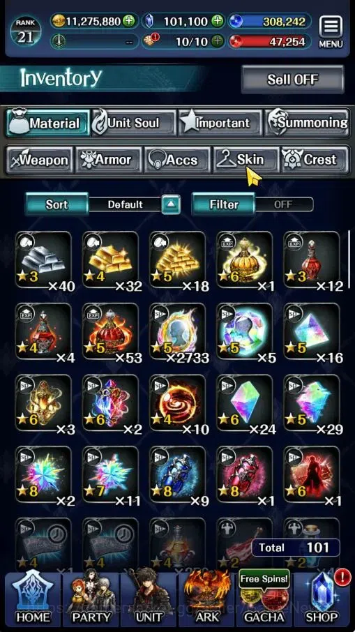 Last Cloudia Accounts GLOBAL|Rank 21|100k Crystal|Top Tier Unit (SM Sera image 12