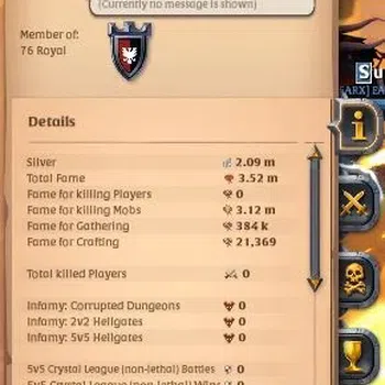 Albion Online Others ASIA | 3,52M Total Fame - 2,09M Silver | T8 Skinni image 1