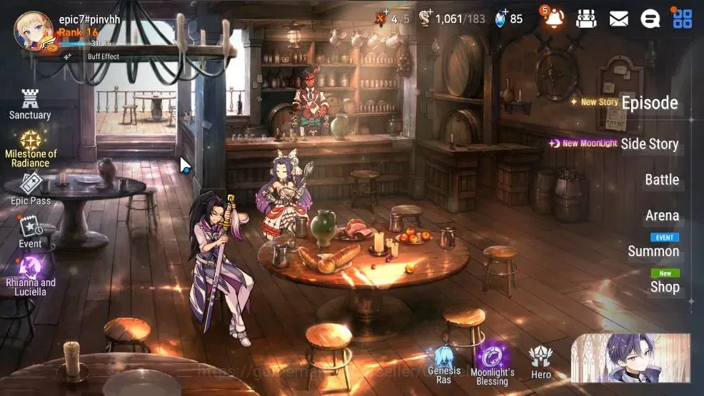Epic Seven Accounts GLOBAL Unverif|New Era|2 ML(Rhiana&Luciel,Faithles image 1