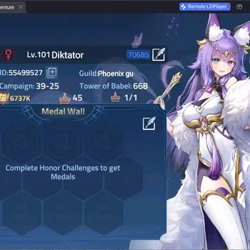Mobile Legends: Adventure Accounts Global |LV 101|6,7M Power |VIP 7|Camp 39-25|Hero 143|1 UR (Infinita Crocell)|3 Awaken|1