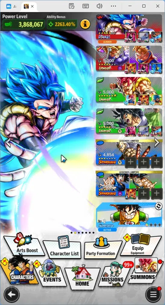 Dragon Ball Legends Accounts Global | Lvl 150|14.5M Total Power|202 CC|1 UL|3 L image 12
