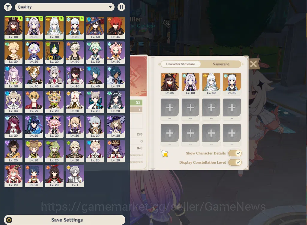Genshin Impact Accounts ASIA|AR53|4Limited+31(*4Character)|Zibai,HuTao,Cit image 17