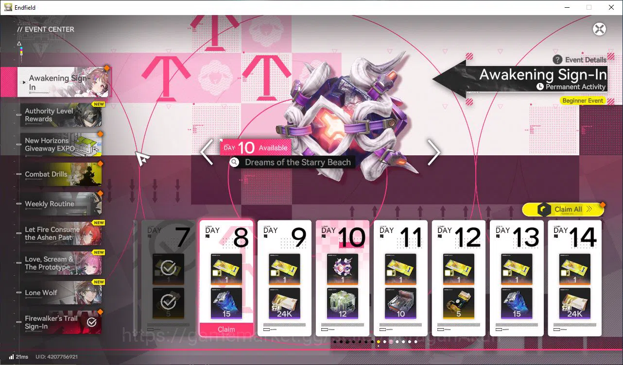 Arknights: Endfield Accounts Asia Lv16|3SSR(Yvonne,Ardelia,Last Rite)+9SR [Perl image 15
