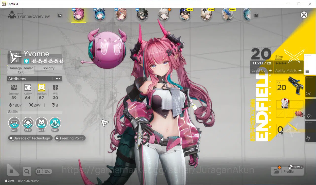 Arknights: Endfield Accounts Asia Lv16|3SSR(Yvonne,Ardelia,Last Rite)+9SR [Perl image 3