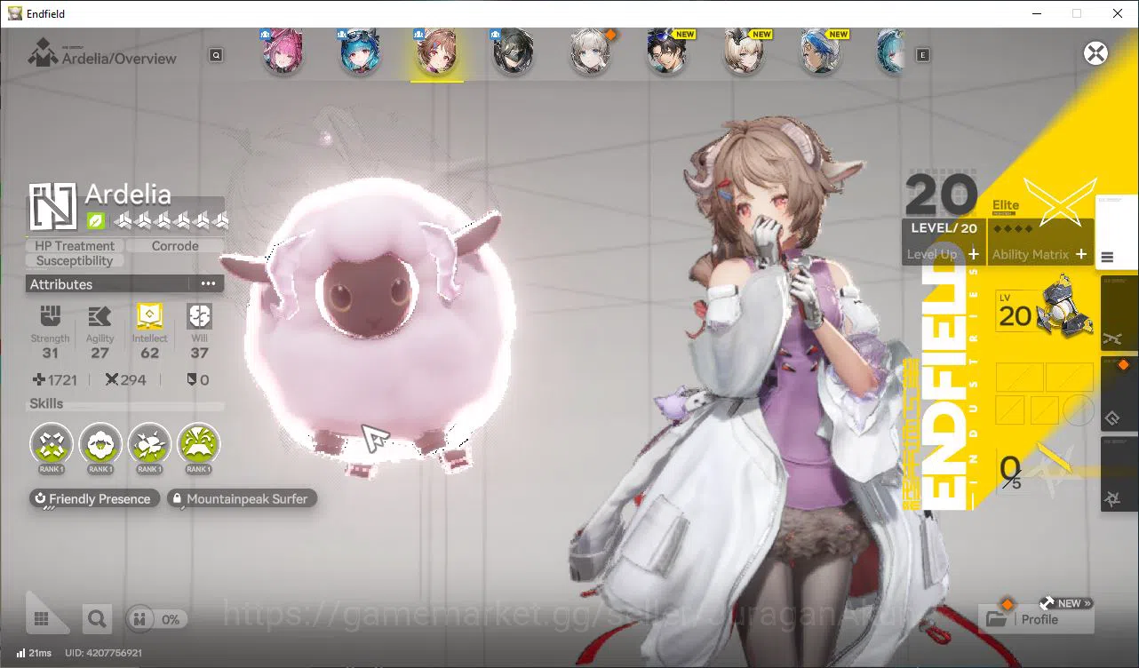 Arknights: Endfield Accounts Asia Lv16|3SSR(Yvonne,Ardelia,Last Rite)+9SR [Perl image 5