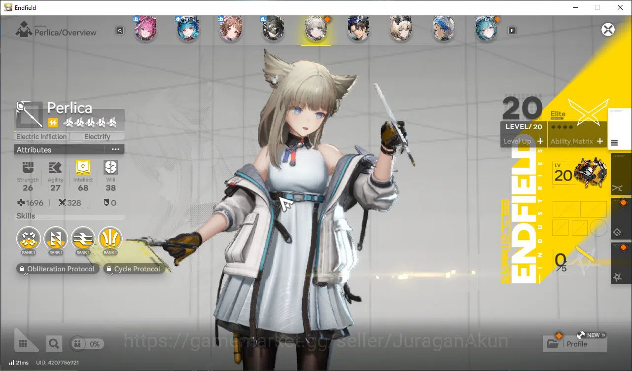 Arknights: Endfield Accounts Asia Lv16|3SSR(Yvonne,Ardelia,Last Rite)+9SR [Perl image 6