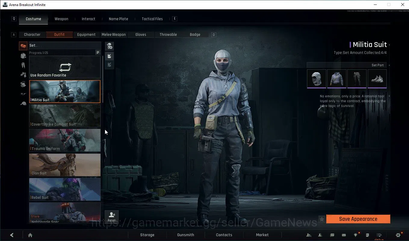 Arena Breakout: Infinite Accounts Global |Lvl 30| SV 156M | CV 143M | Militia Suit | image 4