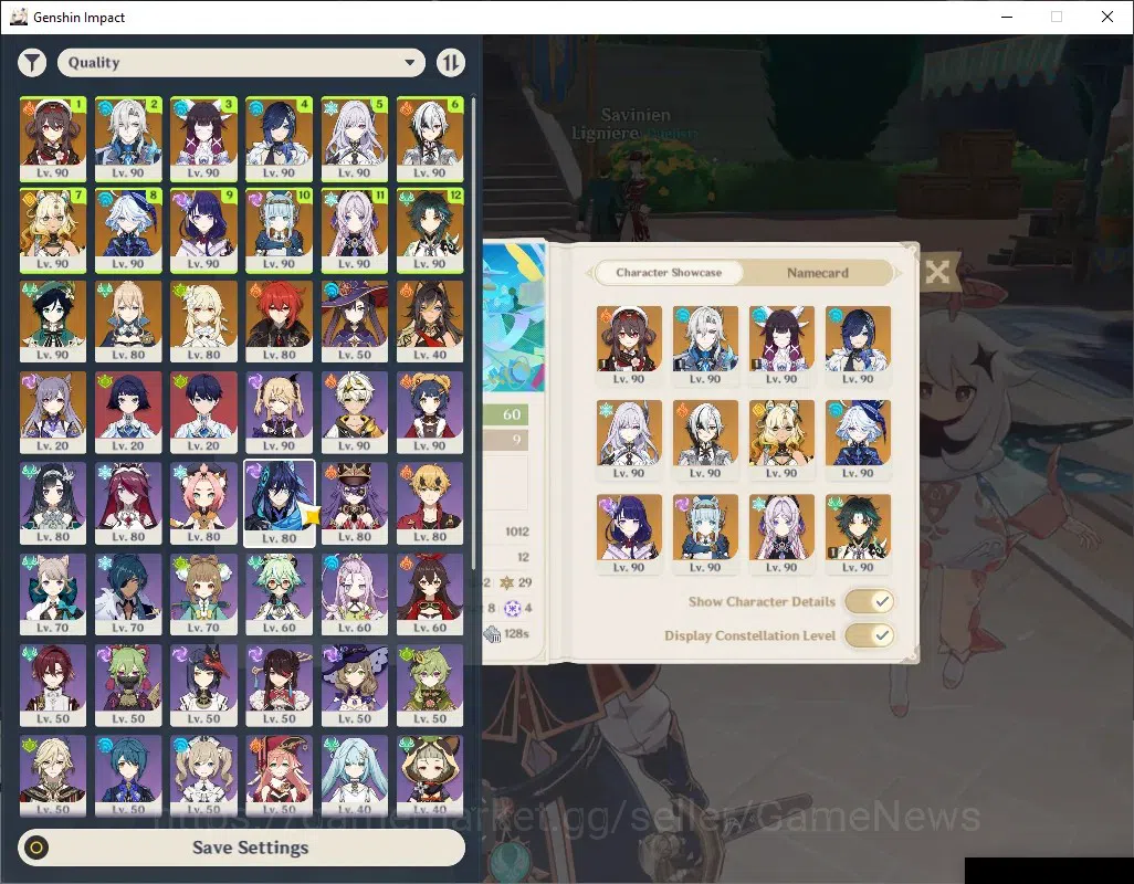 Genshin Impact Accounts Others Asia|AR 60|Neuviillette C1+Skin PremTeam|13 Limited 14(*5 1