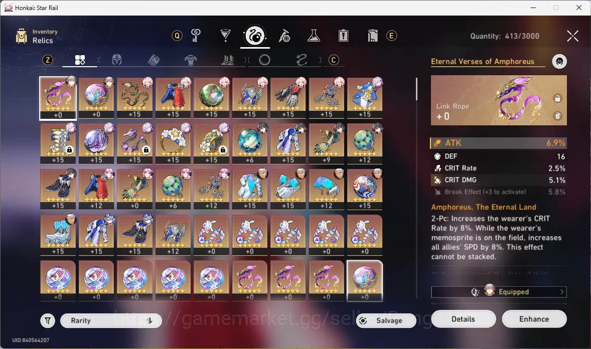ASIA|TL 61|8 Limit|Castorice+sign,Hyacine+sign,Sparxie,Silverwolf,Ruan Mei,Fu Xuan,etc|Check SS|MC Male|HSR304B Honkai Star Rail Others ASIA|TL 61|8 Limit|Castorice+sign,Hyacine+sign,Spa image 1