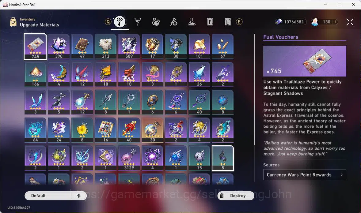 Honkai Star Rail Accounts Others ASIA|TL 61|8 Limit|Castorice+sign,Hyacine+sign,Sparxie,Silverwolf,Ruan Mei,Fu 11