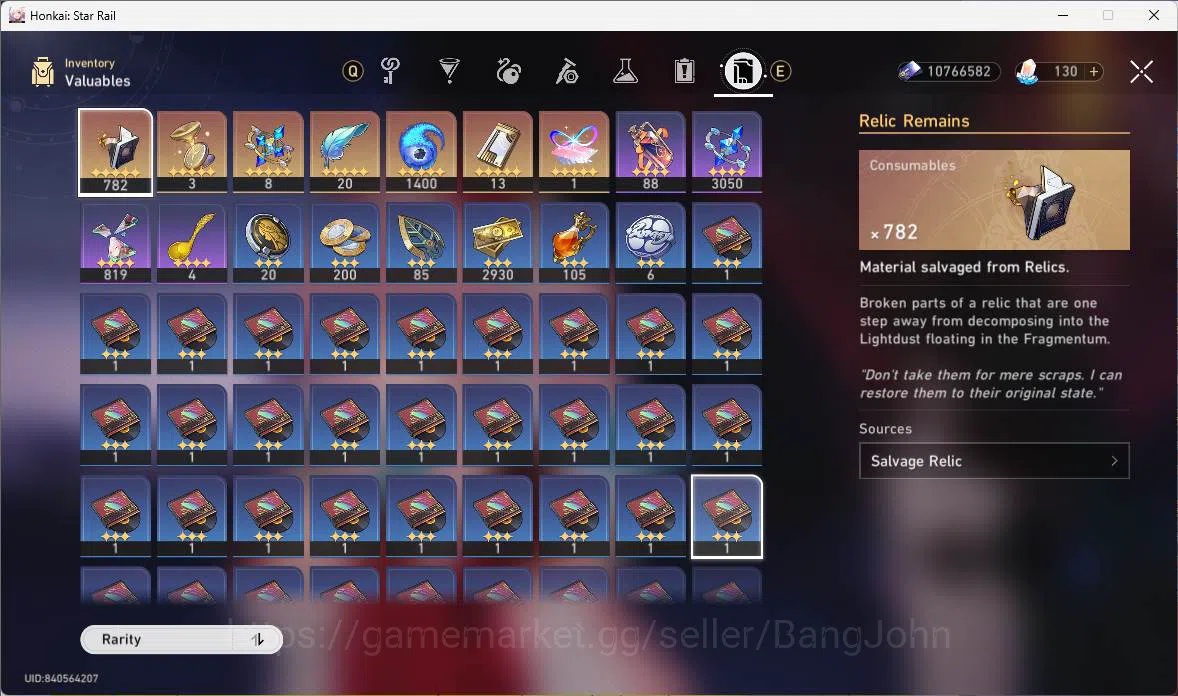 Honkai Star Rail Accounts Others ASIA|TL 61|8 Limit|Castorice+sign,Hyacine+sign,Sparxie,Silverwolf,Ruan Mei,Fu 8