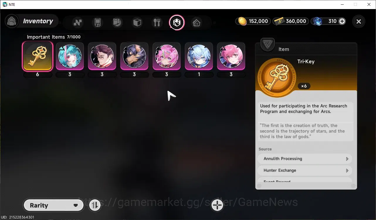 Neverness to Everness Accounts GLOBAL EU|HL 3|1 Limited S-Class(Chaos)|2 Selector image 9