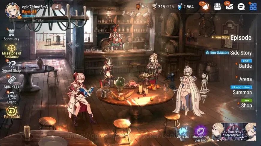 Epic Seven Accounts High-End ASIA | 18 ML(Zio,LOTScales,BArunka,FLidica,AVildred,Etc.)|PoH+Bless ON|SS 2.5K|Stigma 250K|Gold 1