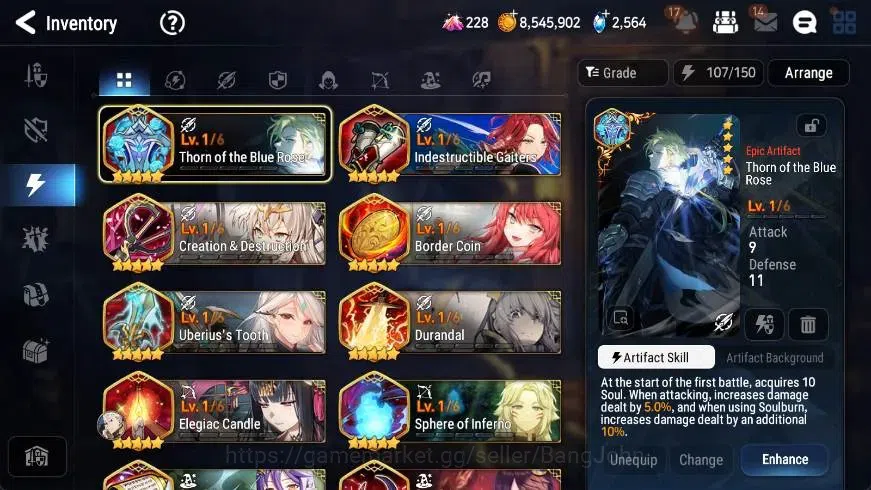 Epic Seven Accounts High-End ASIA | 18 ML(Zio,LOTScales,BArunka,FLidica,AVildred,Etc.)|PoH+Bless ON|SS 2.5K|Stigma 250K|Gold 14
