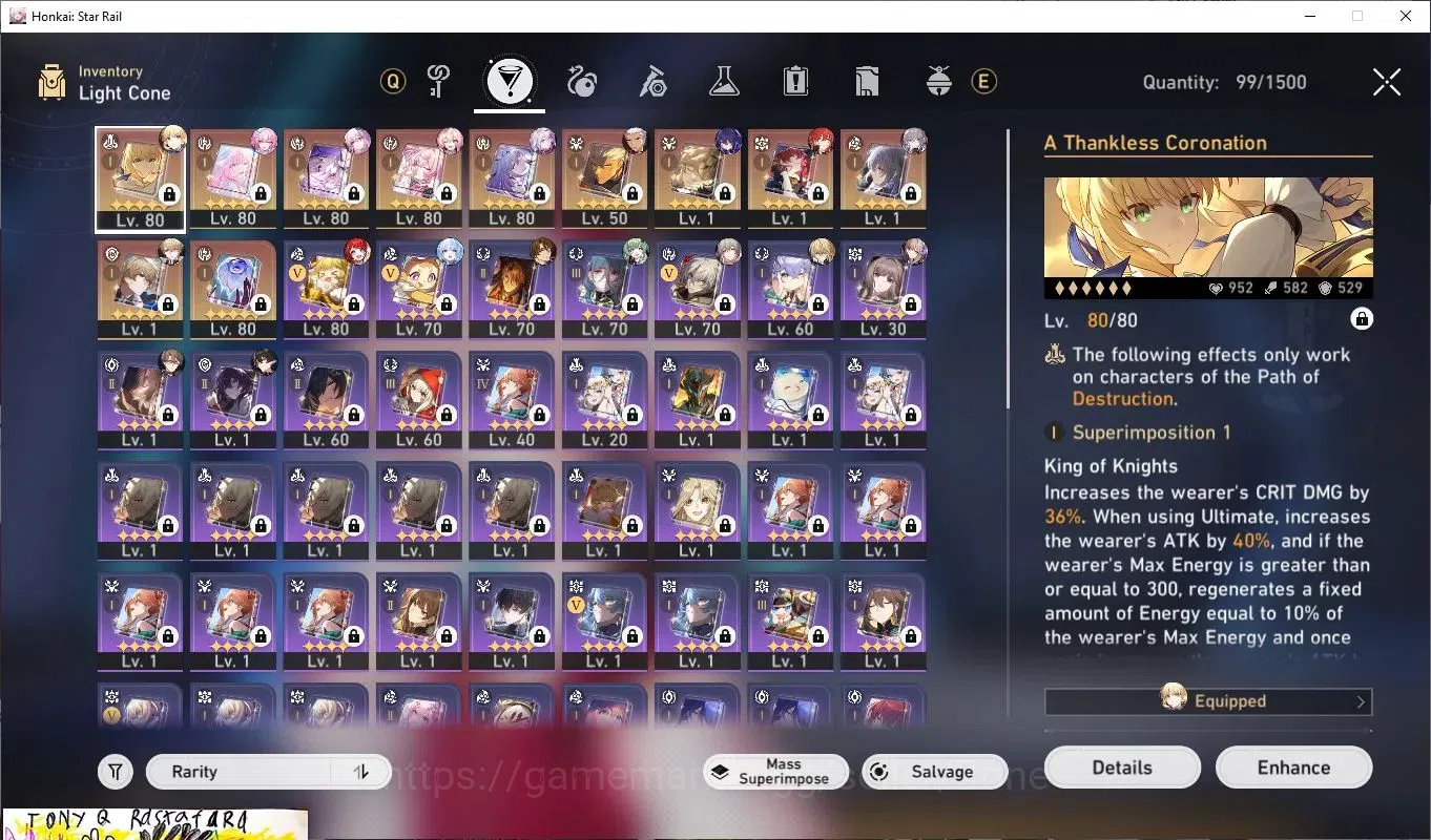 Honkai Star Rail Accounts Others ASIA|36x L80 Characters incl Sparkle, Acheron, Seele, Huohuo, Jing Yuan|TL70|22x L80 12