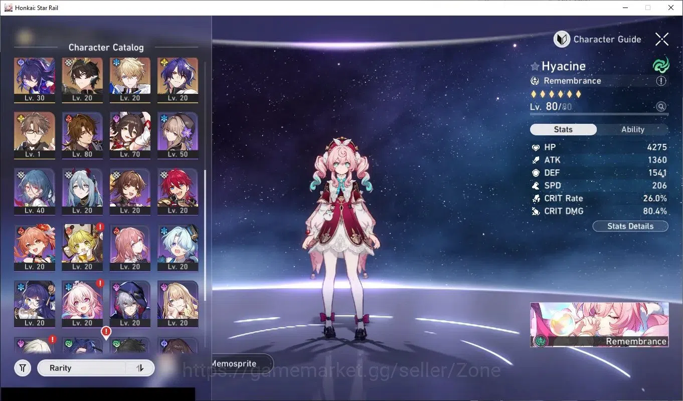 Honkai Star Rail Accounts Others ASIA|36x L80 Characters incl Sparkle, Acheron, Seele, Huohuo, Jing Yuan|TL70|22x L80 4