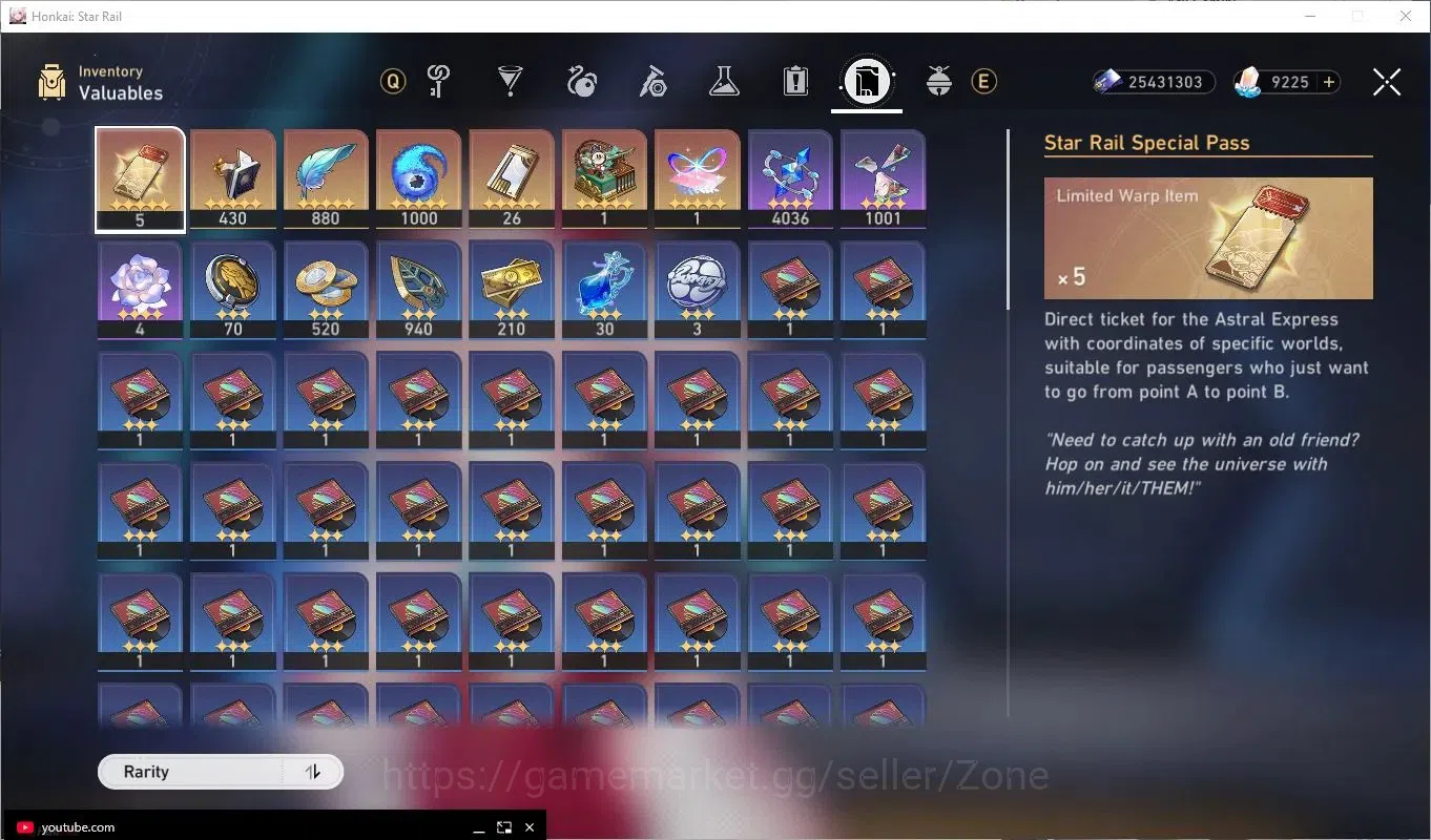 Honkai Star Rail Accounts Others ASIA|36x L80 Characters incl Sparkle, Acheron, Seele, Huohuo, Jing Yuan|TL70|22x L80 7