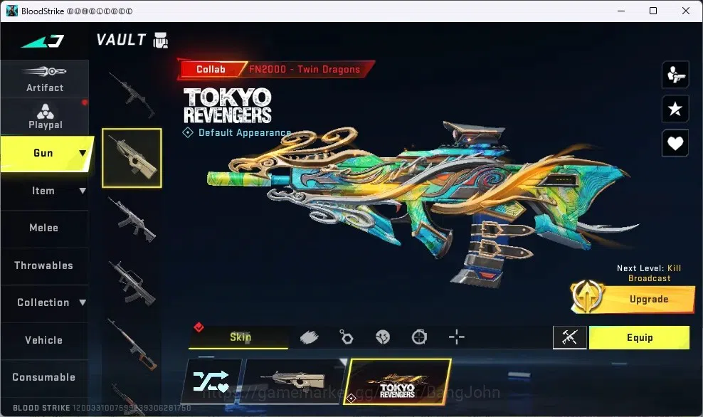Blood Strike Accounts ASIA | 1 ETERNAL: ZERO-ODASHADOW |Collab Gun 3 7DS image 14