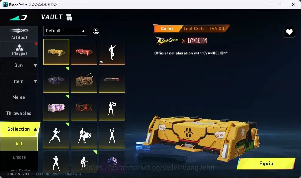 Blood Strike Accounts ASIA | 1 ETERNAL: ZERO-ODASHADOW |Collab Gun 3 7DS image 17