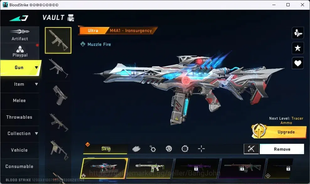 Blood Strike Accounts ASIA | 1 ETERNAL: ZERO-ODASHADOW |Collab Gun 3 7DS image 2