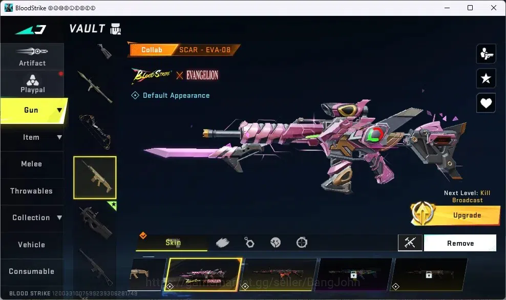 Blood Strike Accounts ASIA | 1 ETERNAL: ZERO-ODASHADOW |Collab Gun 3 7DS image 7