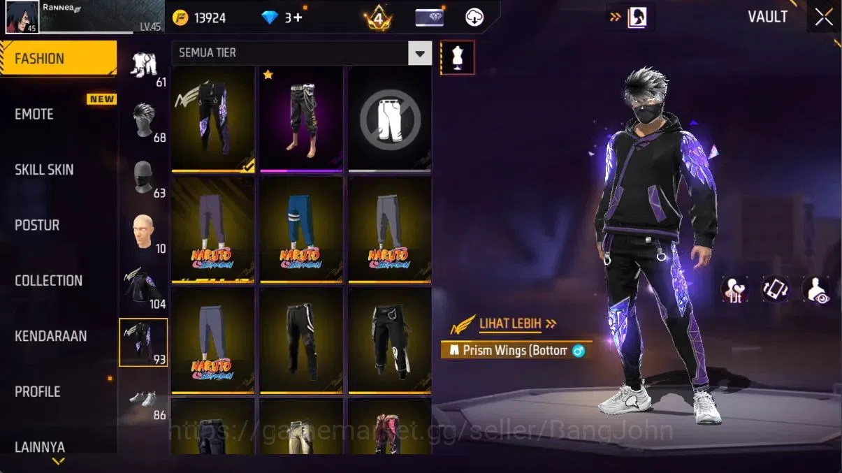 Free Fire Accounts Indonesia | Evo M1014 MIFUYUSAYANG Lv7, M60 Dreamb image 10