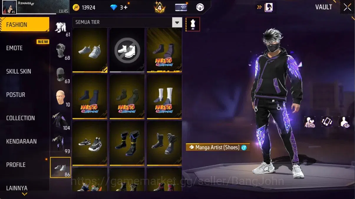 Free Fire Accounts Indonesia | Evo M1014 MIFUYUSAYANG Lv7, M60 Dreamb image 11
