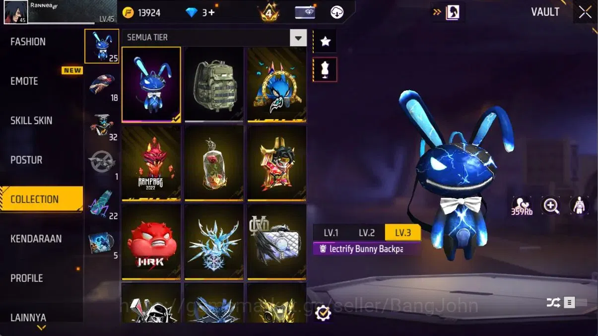 Free Fire Accounts Indonesia | Evo M1014 MIFUYUSAYANG Lv7, M60 Dreamb image 12