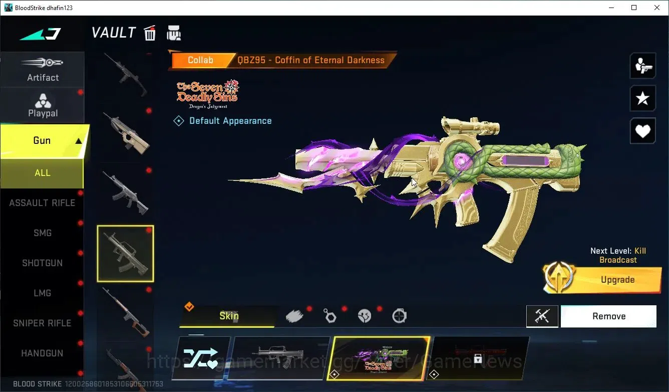 Blood Strike Accounts ASIA|ETERNAL Desert Eagle-Scorpius|Collab 7DS[Play image 13