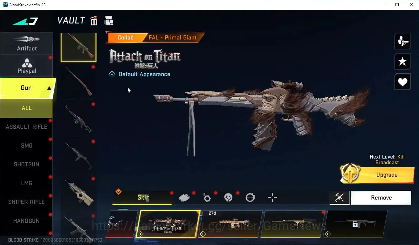 Blood Strike Accounts ASIA|ETERNAL Desert Eagle-Scorpius|Collab 7DS[Play image 14