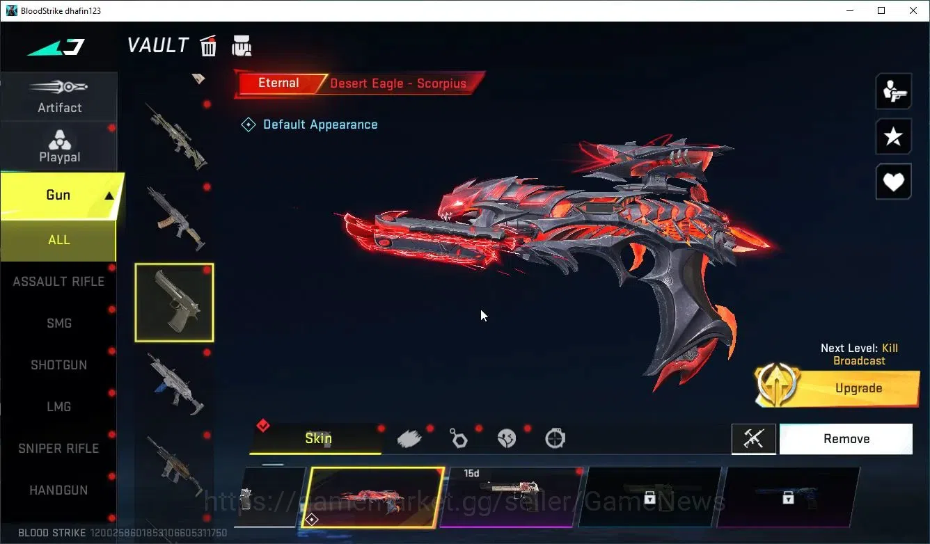 Blood Strike Accounts ASIA|ETERNAL Desert Eagle-Scorpius|Collab 7DS[Play image 9