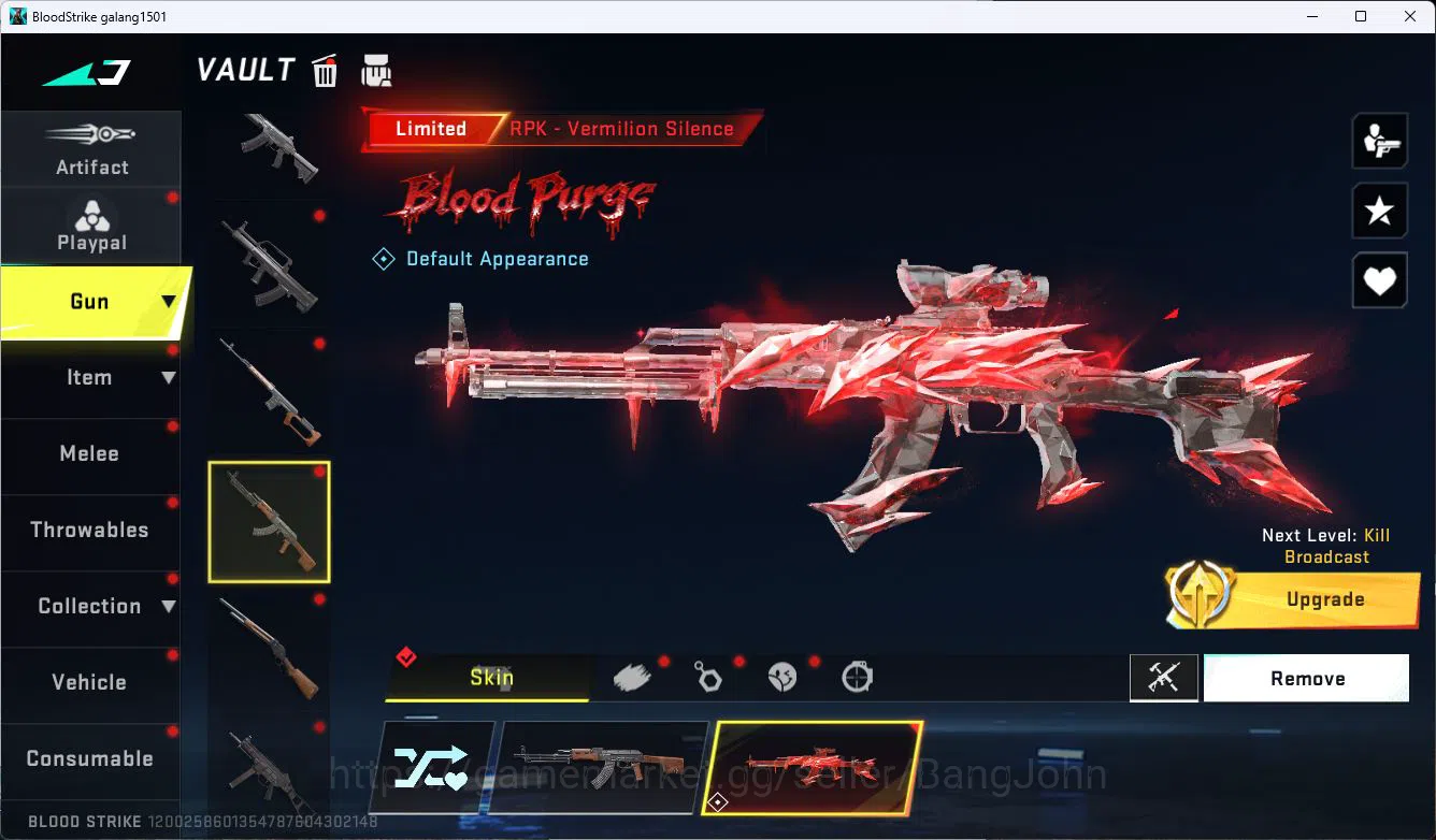 Blood Strike Accounts ASIA|EVOLVED=FAL|COLLAB=KAG-6,M700,AR97,KAR98K,QBZ image 11