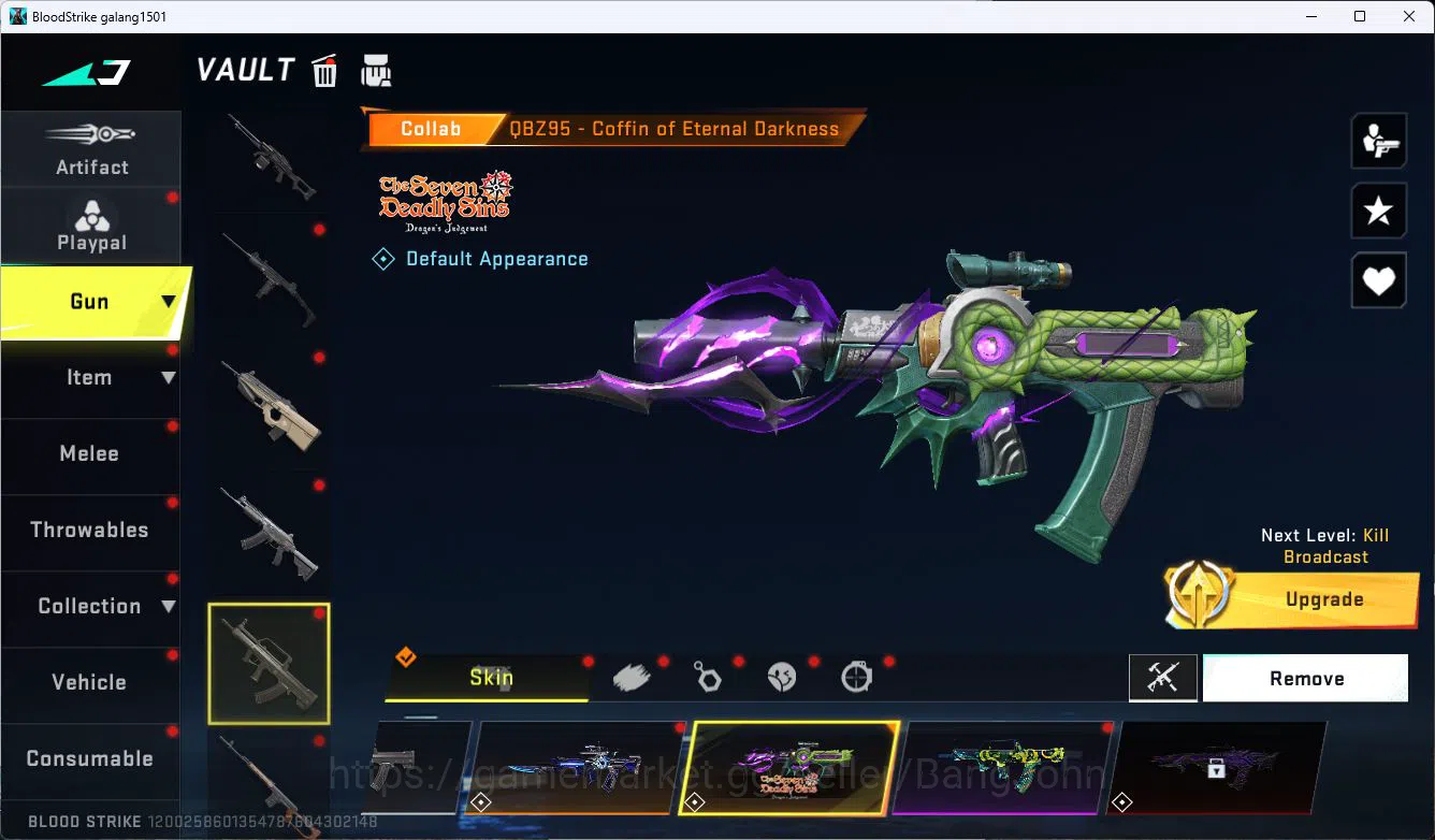 Blood Strike Accounts ASIA|EVOLVED=FAL|COLLAB=KAG-6,M700,AR97,KAR98K,QBZ image 12