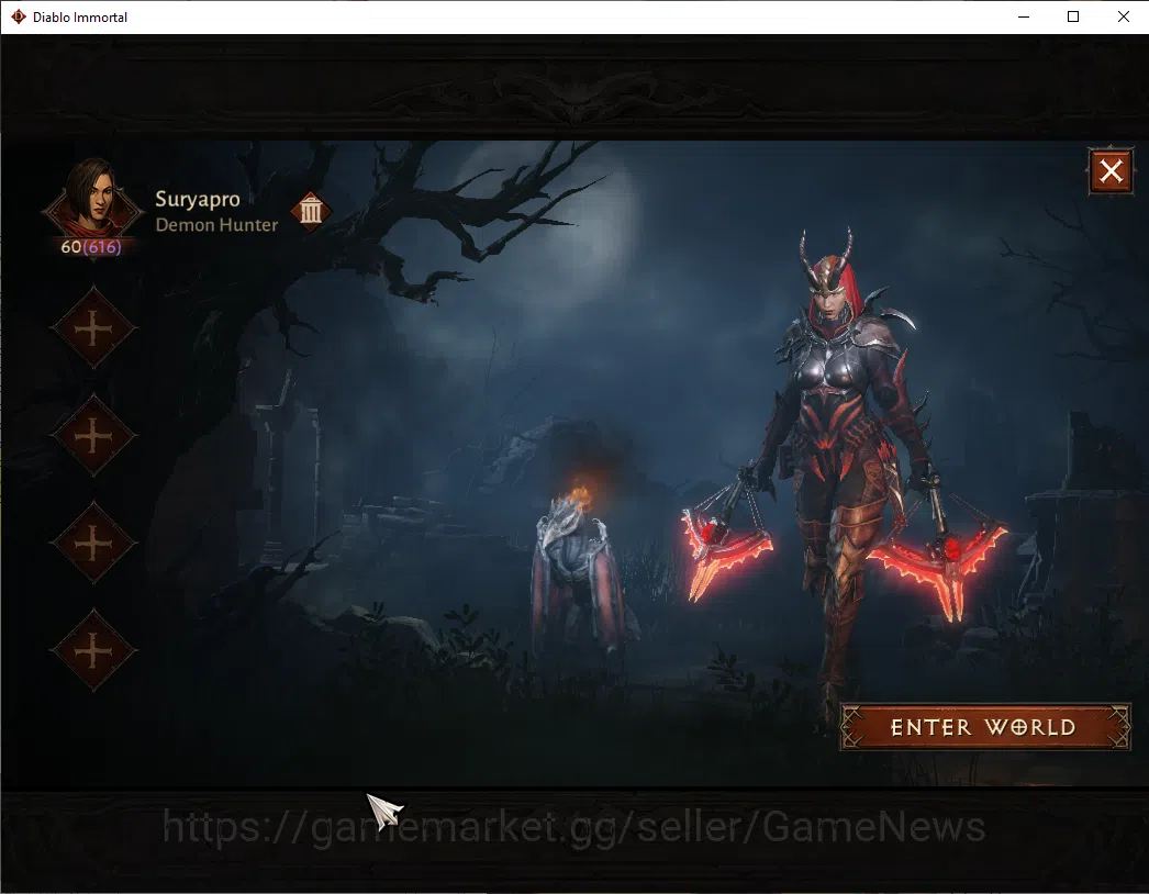 Diablo Immortal Accounts OCE - azmodan|CS ON|Lv60(616)|Demon Hunter|CR 35k| image 1