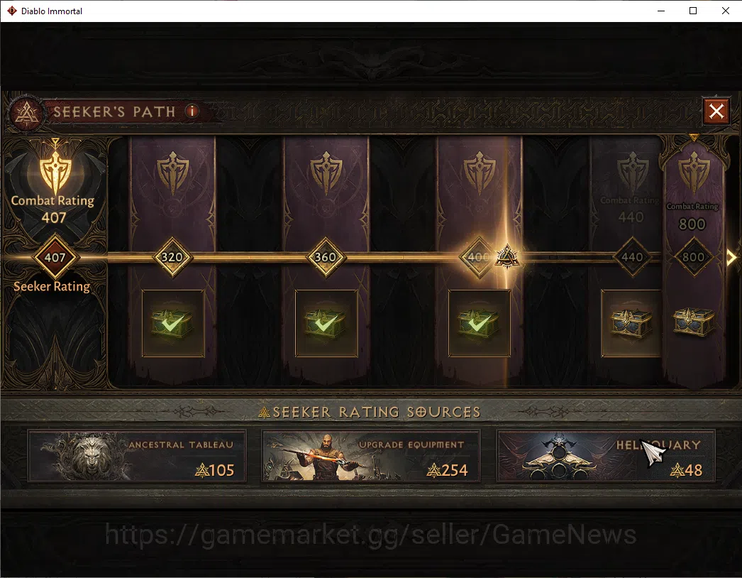 Diablo Immortal Accounts OCE - azmodan|CS ON|Lv60(616)|Demon Hunter|CR 35k| image 12