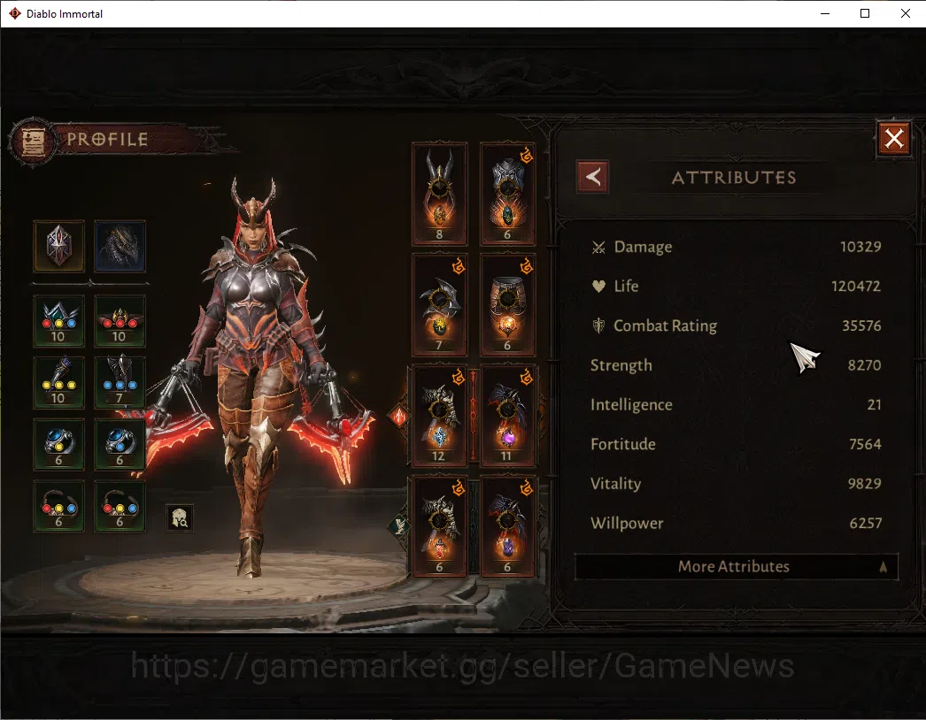 Diablo Immortal Accounts OCE - azmodan|CS ON|Lv60(616)|Demon Hunter|CR 35k| image 4