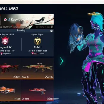 Blood Strike Accounts Collab Skin ASIA|Eternal Gun:DesertEagle|Evo:Fal-Evolved|Ultra Melee:Katar-Selachian|5 Collab Gun