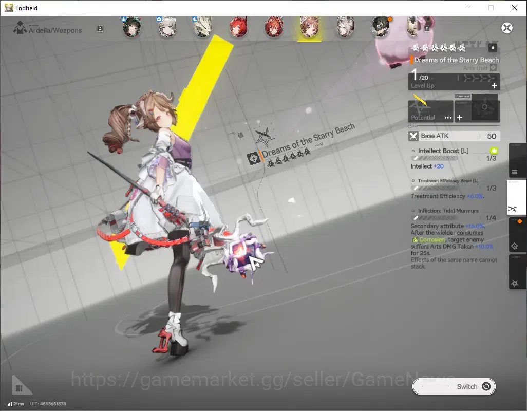 Arknights: Endfield Accounts ASIA|Lv 47|5 SSR (2 Limited) + 8 (*6 Weapon)+1 Sel image 5