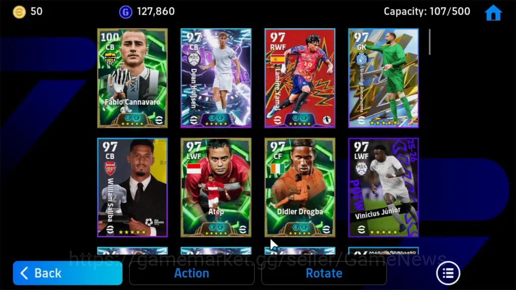 eFootball Accounts Android|Epic Fabio Cannavaro,Atep,Drogba,El-Hadji, image 5